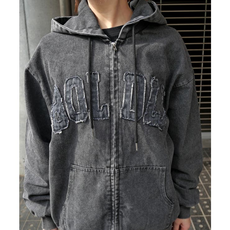 デニムロゴブルゾン | FUN | 詳細画像4 