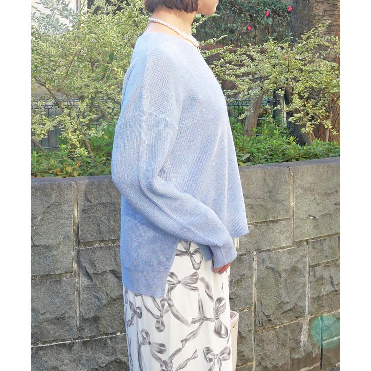 ラメVネックニット | FUN | 詳細画像2 