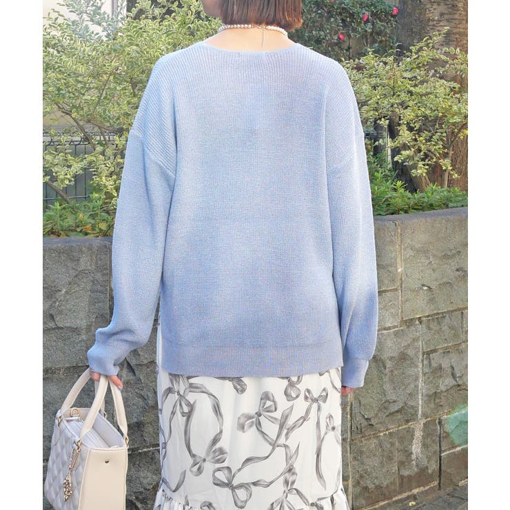 ラメVネックニット | FUN | 詳細画像3 