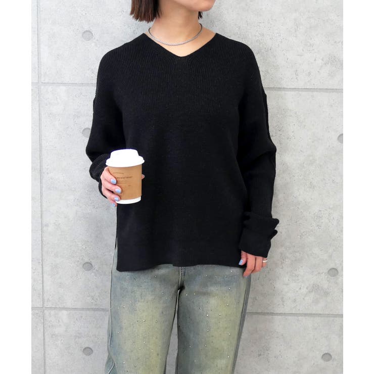 ラメVネックニット | FUN | 詳細画像6 