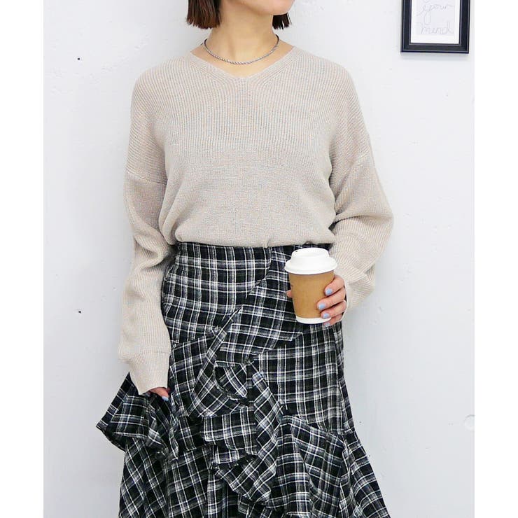 ラメVネックニット | FUN | 詳細画像7 