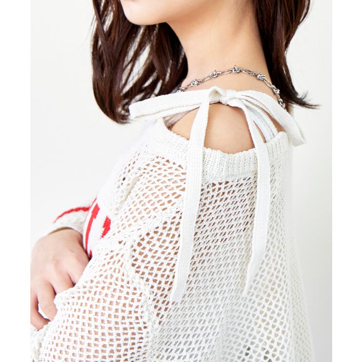 ナンバリングメッシュニット | FUN | 詳細画像4 