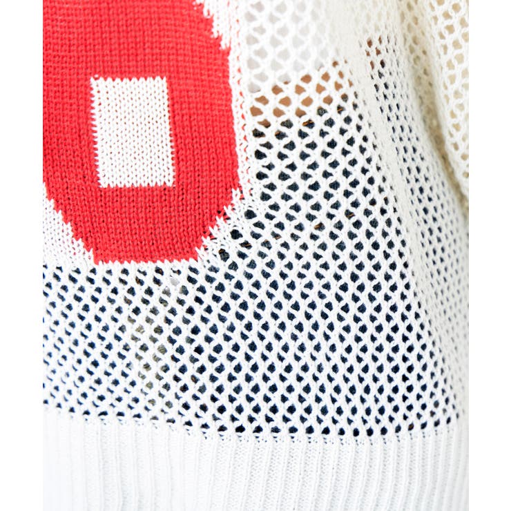 ナンバリングメッシュニット | FUN | 詳細画像5 