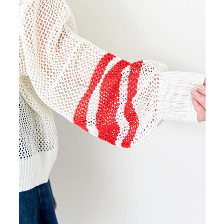 ナンバリングメッシュニット | FUN | 詳細画像6 