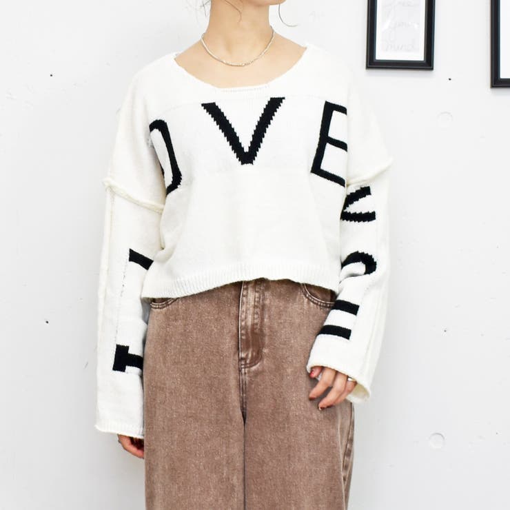 ロゴニットプルオーバー[品番：TRNW0001388]｜FUN（ファン）の