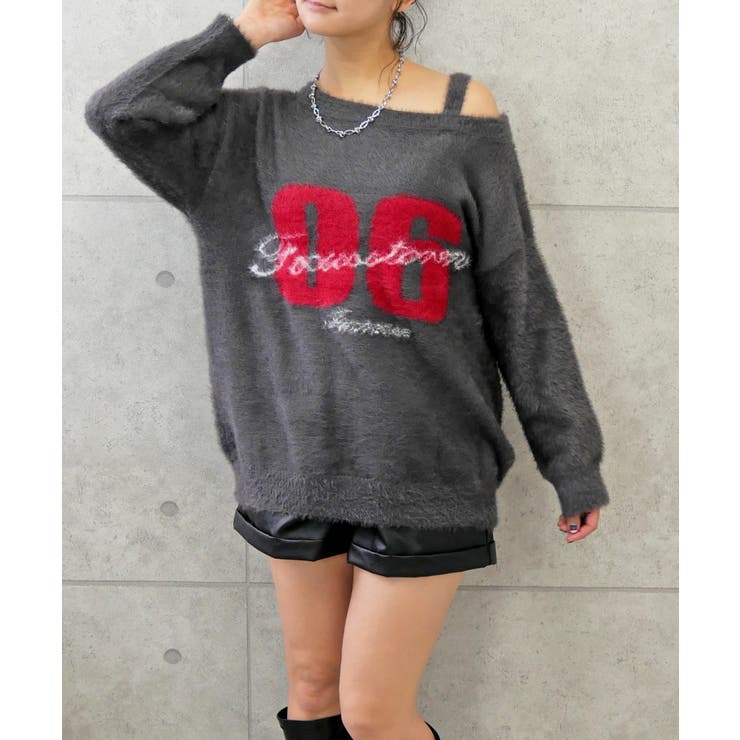 ナンバリングシャギーニット | FUN | 詳細画像1 