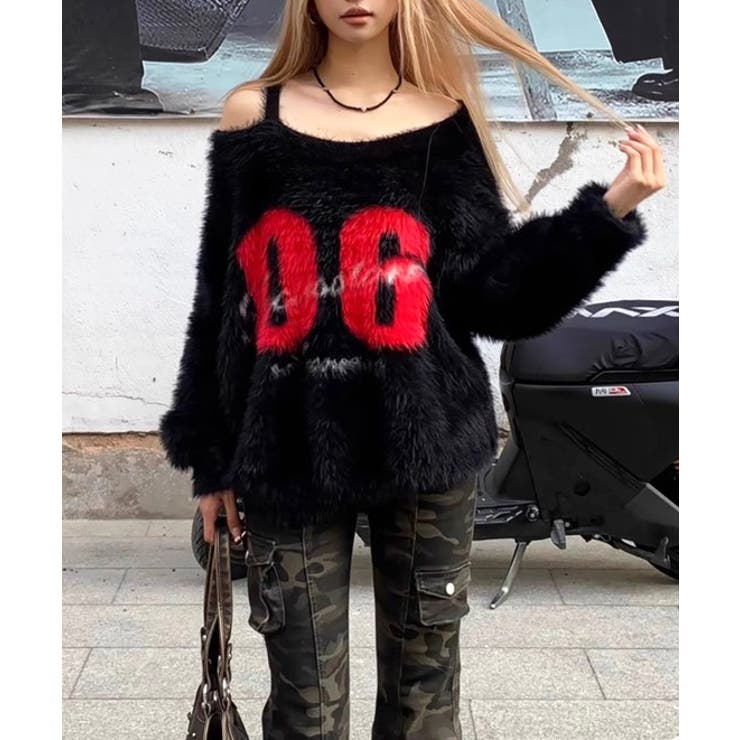 ナンバリングシャギーニット | FUN | 詳細画像6 