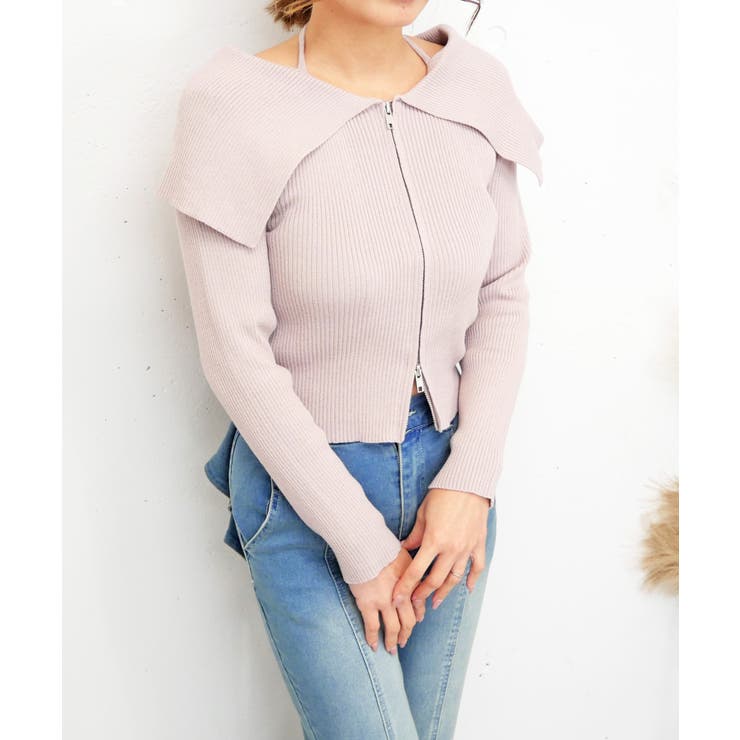 ジップホルターニット | FUN | 詳細画像1 