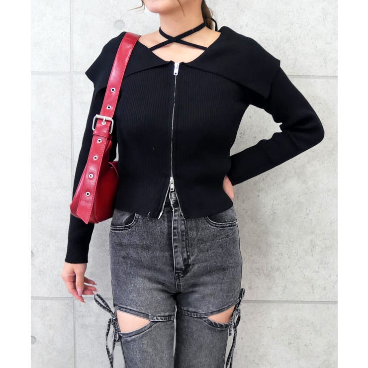 ジップホルターニット | FUN | 詳細画像6 