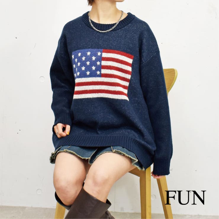 USAニット[品番：TRNW0001474]｜FUN（ファン）のレディース