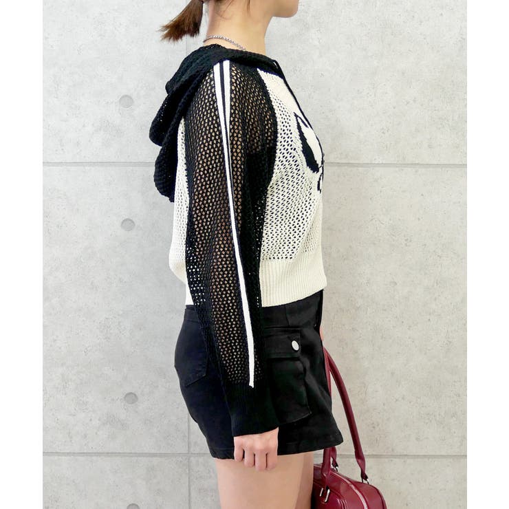 メッシュフードロゴニット | FUN | 詳細画像2 