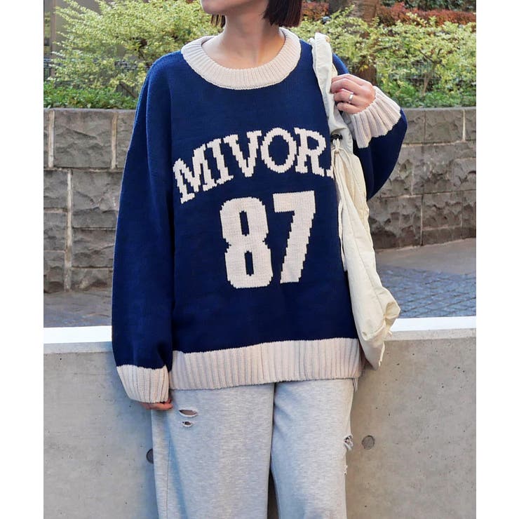 モールナンバリングニット | FUN | 詳細画像1 