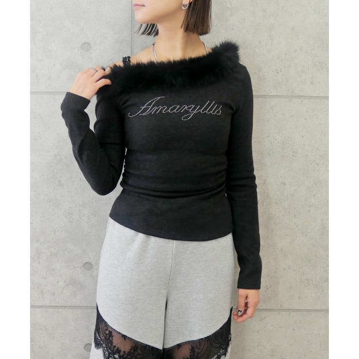 ファーオフショルプルオーバー | FUN | 詳細画像4 