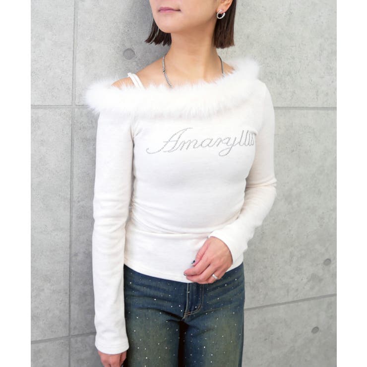 ファーオフショルプルオーバー | FUN | 詳細画像6 