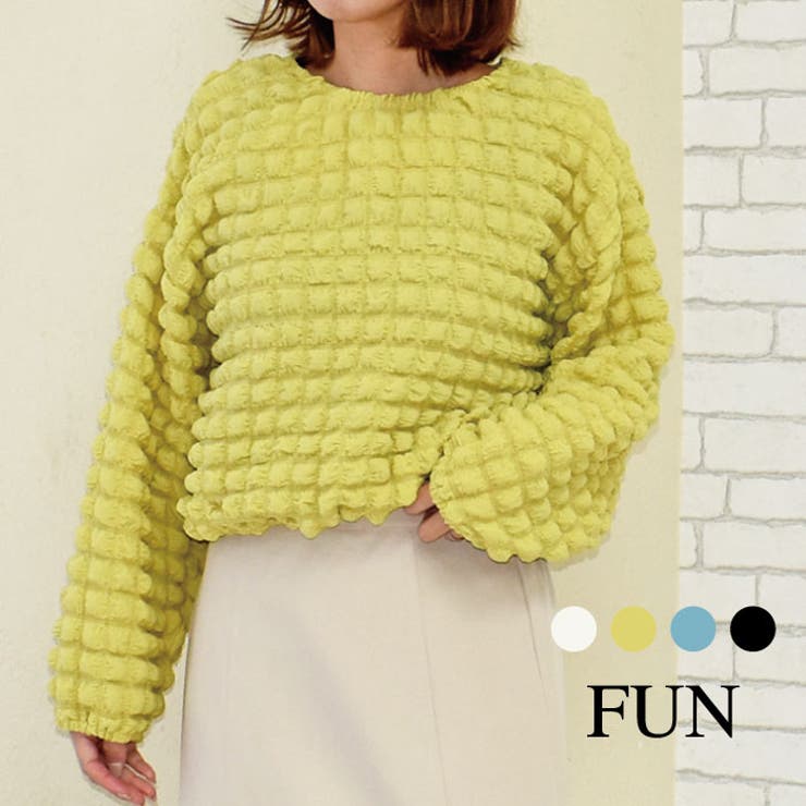 ポコポコプルオーバー[品番：TRNW0000165]｜FUN（ファン）のレディース  