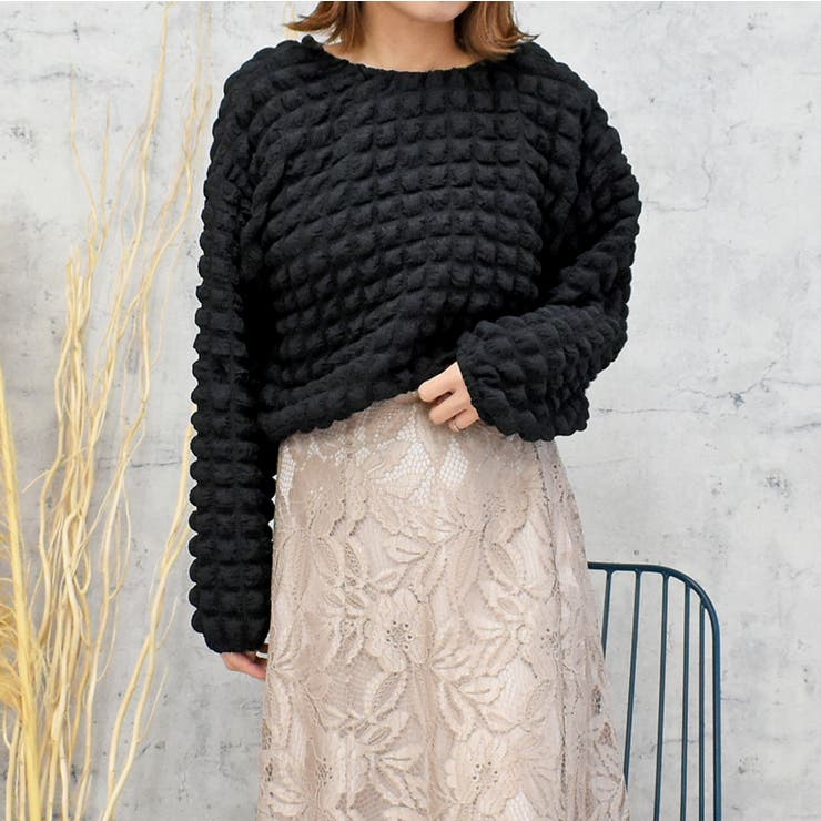 ポコポコプルオーバー[品番：TRNW0000165]｜FUN（ファン）のレディース  