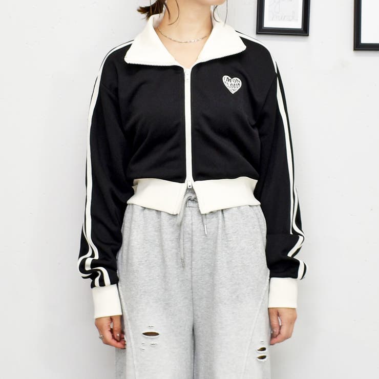 韓国古着 ショート丈 ジャージ ジャージ カジュアル セットアップ ショート丈 ライン 韓国 6635