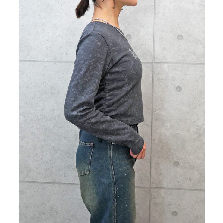 ストーンロゴリブカットソー | FUN | 詳細画像2 