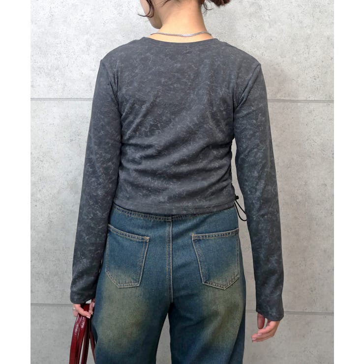 ストーンロゴリブカットソー | FUN | 詳細画像3 