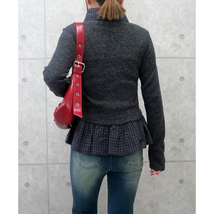 チェックレイヤードプルオーバー | FUN | 詳細画像3 