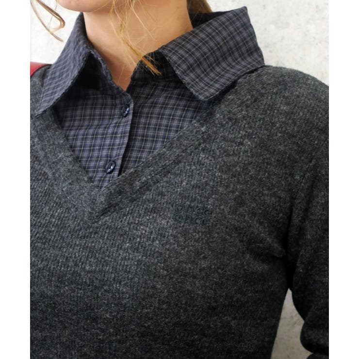チェックレイヤードプルオーバー | FUN | 詳細画像4 