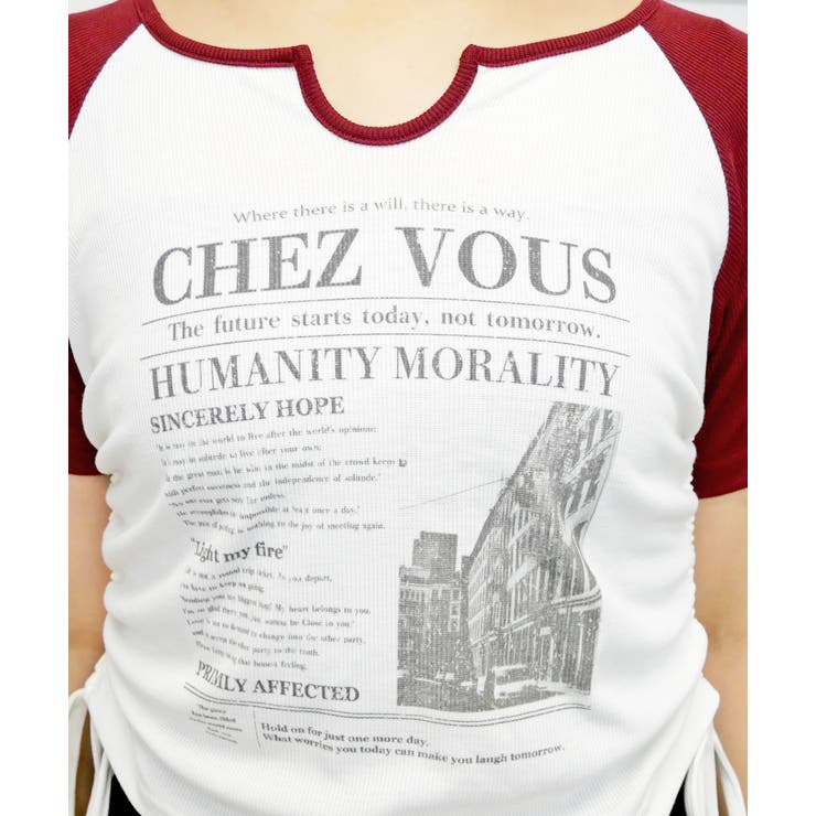 キーネックラグランT | FUN | 詳細画像4 