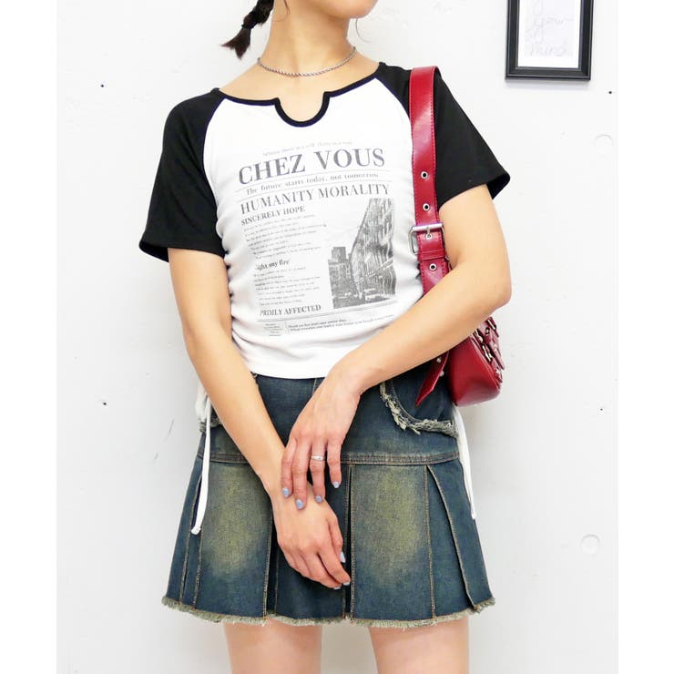 キーネックラグランT | FUN | 詳細画像6 