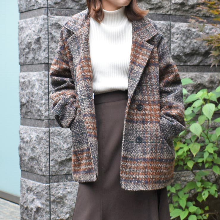 ブークレチェックコート[品番：TRNW0000047]｜FUN（ファン）の