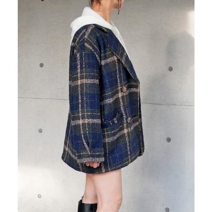 ブークレチェックコート | FUN | 詳細画像2 