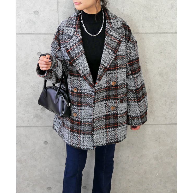 ブークレチェックコート | FUN | 詳細画像5 