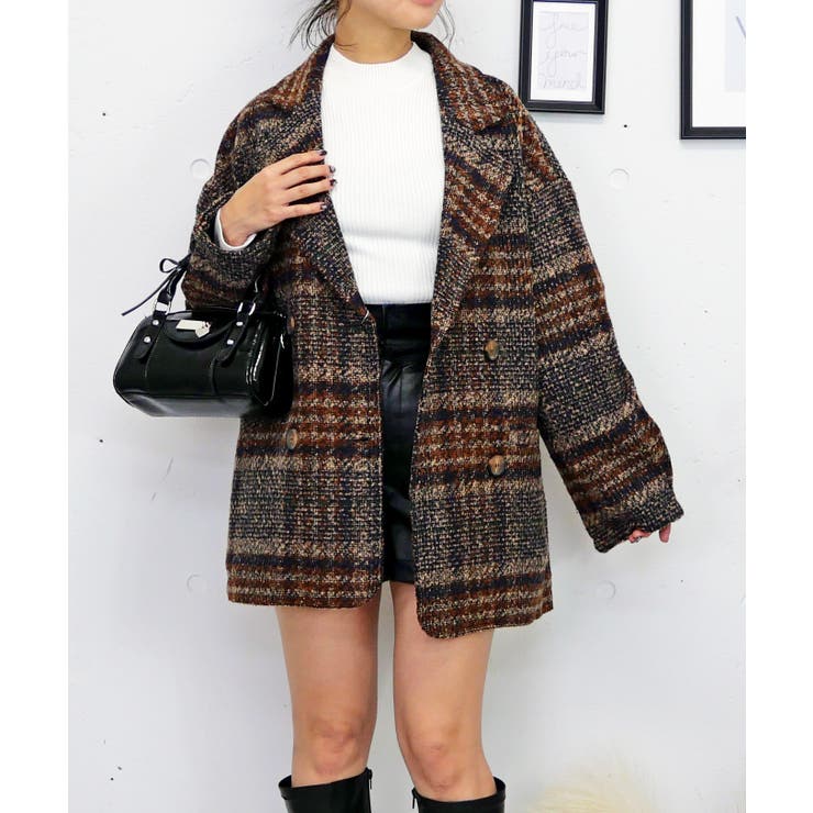 ブークレチェックコート | FUN | 詳細画像6 