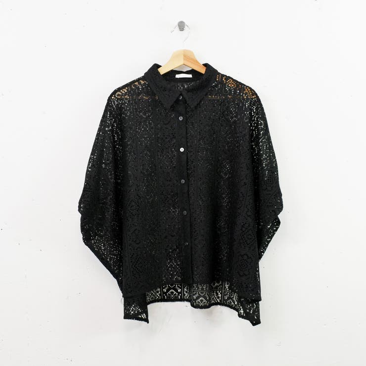 パネルレースポンチョシャツ[品番：TRNW0000490]｜FUN（ファン）の