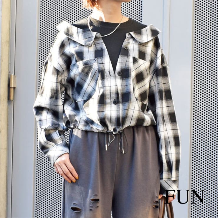 チェックレイヤードシャツ[品番：TRNW0001466]｜FUN（ファン）の