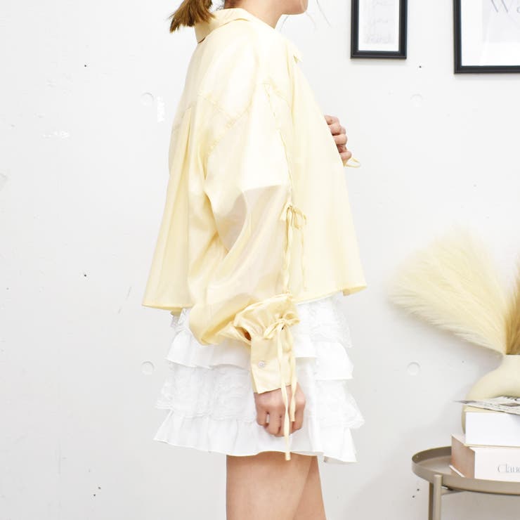 OHGAのリボンシャツ 袖リボンSH|RETRO GIRL | RETRO GIRL ONLINE STORE レトロガール