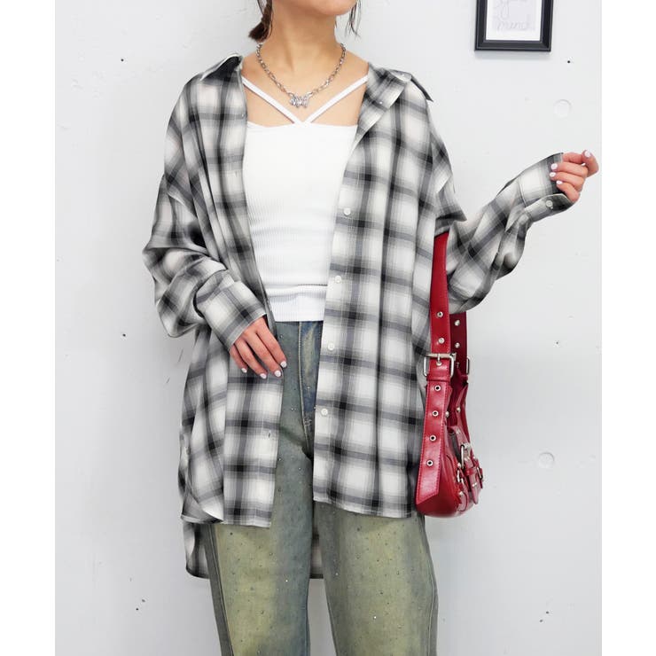 チェック2WAYシャツ | FUN | 詳細画像1 