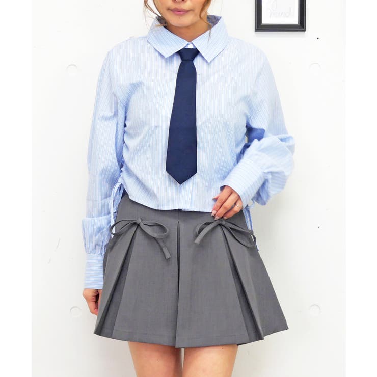 ブルー系 | ネクタイツキブラウス | FUN