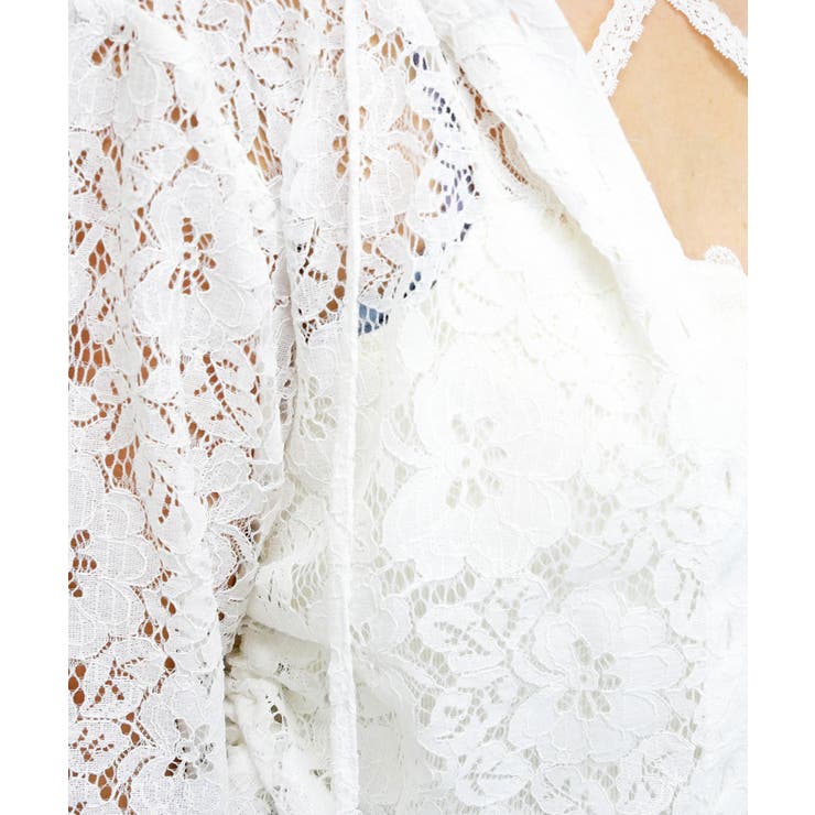 フードツキレースシャツ | FUN | 詳細画像4 