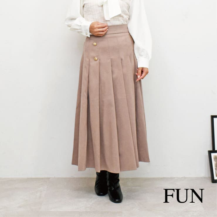【未使用級】Fano Studios サイド金具ベルト タックプリーツ スカート Fano Studios スカートのファッション通販ページ-chuclla,FANO