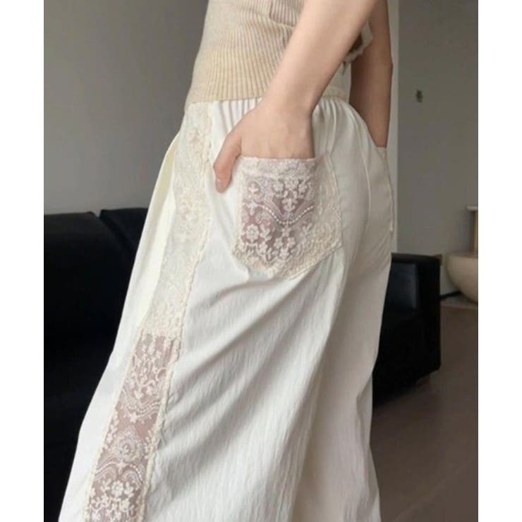 サイドレースパンツ LE CIEL BLEU パンツ サイドレースパンツ / Side Lace Pants