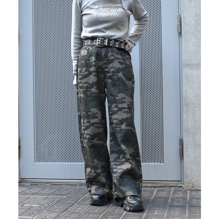 カモフラワイドパンツ | FUN | 詳細画像1 