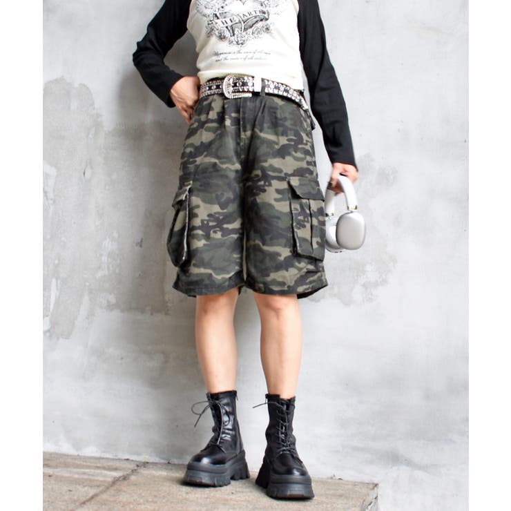 カモフラハーフパンツ | FUN | 詳細画像1 