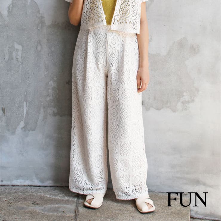 パネルレースパンツ[品番：TRNW0000400]｜FUN（ファン）｜レディース