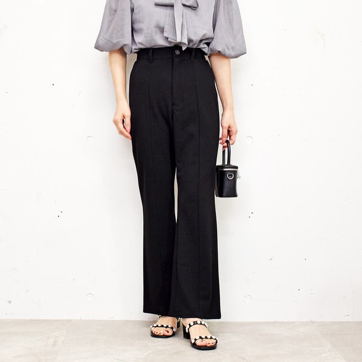 ブラック | セミフレアパンツ | FUN