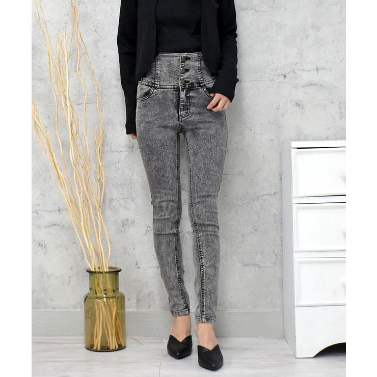 ハイウエストケミカルパンツ | FUN | 詳細画像1 