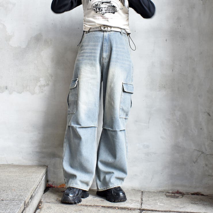 KRAFT WORK / BK FLARED CARGO カーゴパンツ デニム fit=scale-down,w=1200