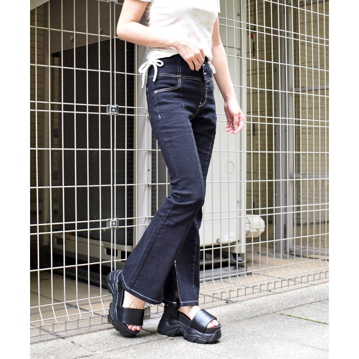 デニムフレアーパンツ | FUN | 詳細画像1 