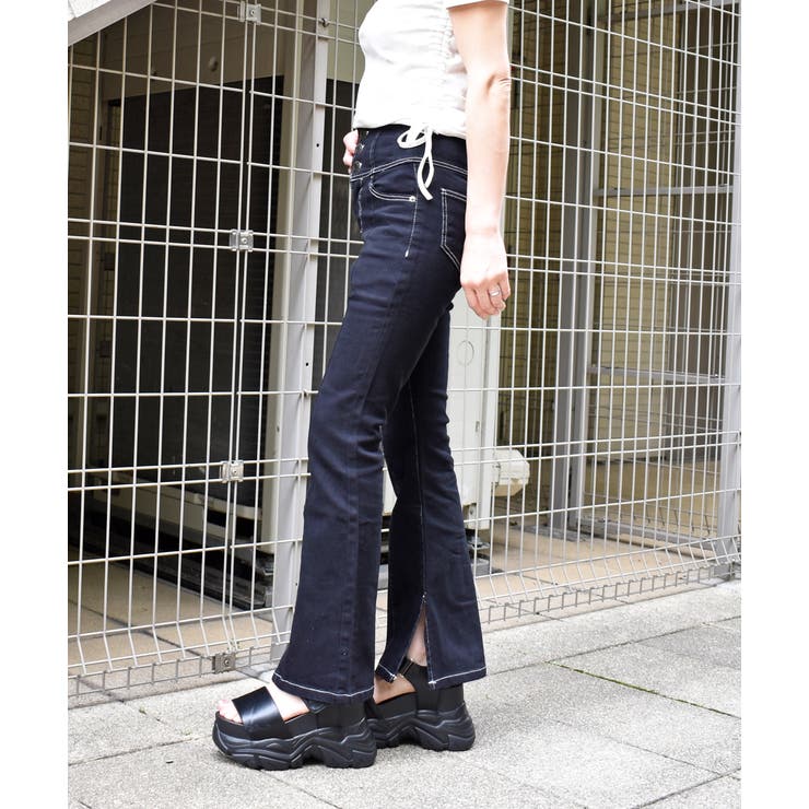 デニムフレアーパンツ | FUN | 詳細画像2 