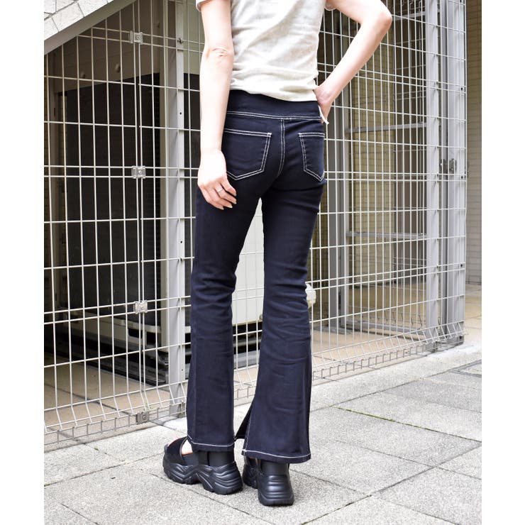 デニムフレアーパンツ | FUN | 詳細画像3 