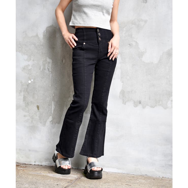 デニムフレアーパンツ | FUN | 詳細画像4 