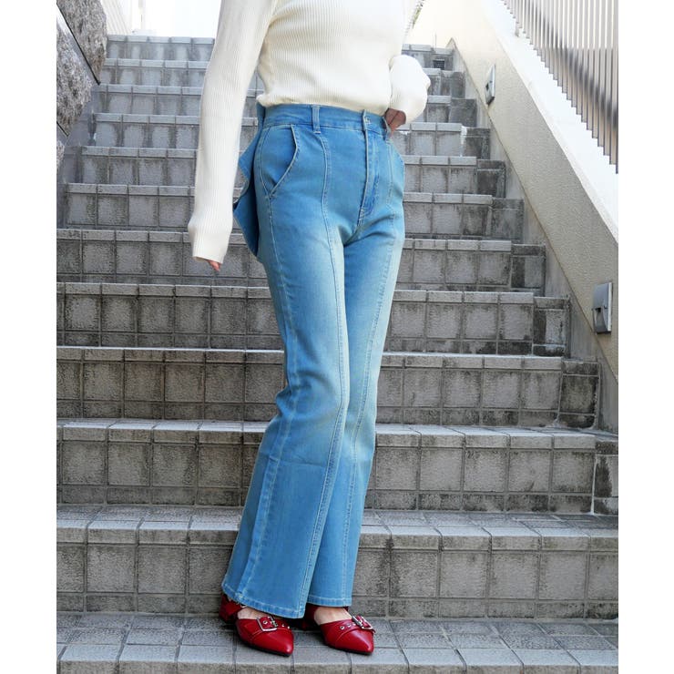 バックリボンフレアパンツ | FUN | 詳細画像3 